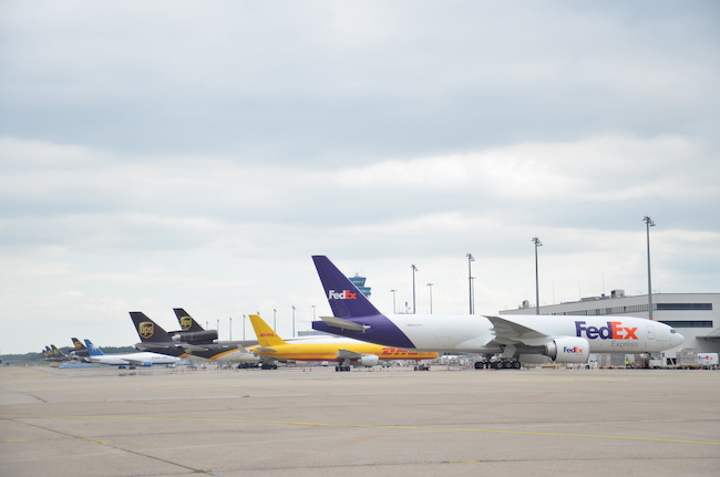 Air Cargo planes at Cologne Bonn Airport