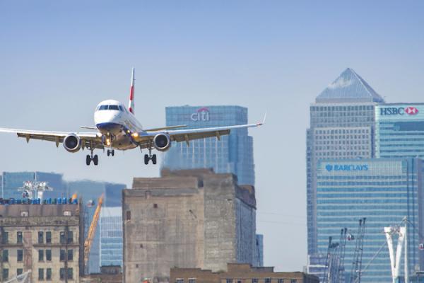 BA Cityflyer landing at London City Airport