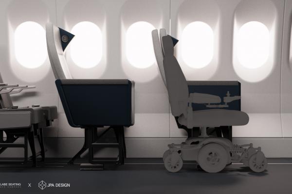 Airline seat: Molon Labe