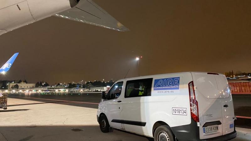 Madrid Barajas airport: coronavirus, AIRE