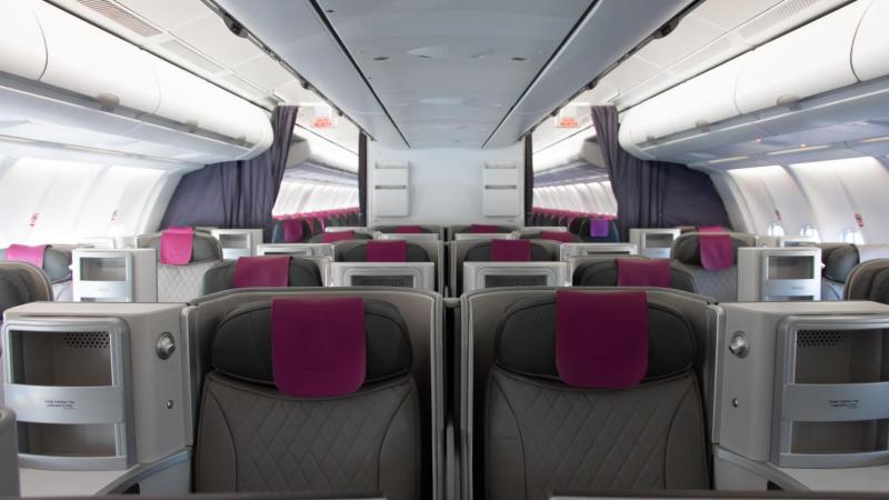 Wamos Air A330s: business class seats
