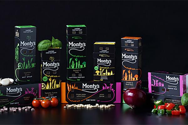 Monty's Bakehouse catering, packaging