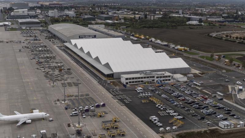 Aerial view of Leipzig/Halle Airport