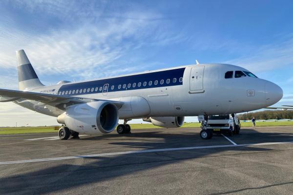 One of Finnair’s A319s is the first to be disassembled under the new partnership