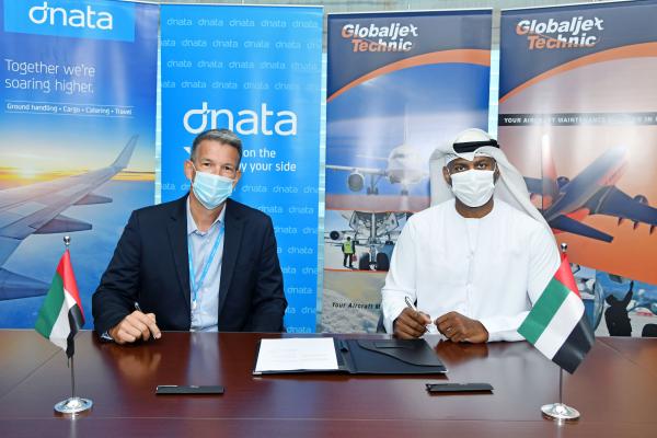 dnata and Global Jet Technic signing