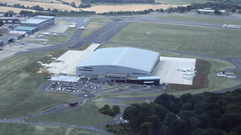 Bombardier’s expanded London Biggin Hill Service Centre, business aviation MRO facility