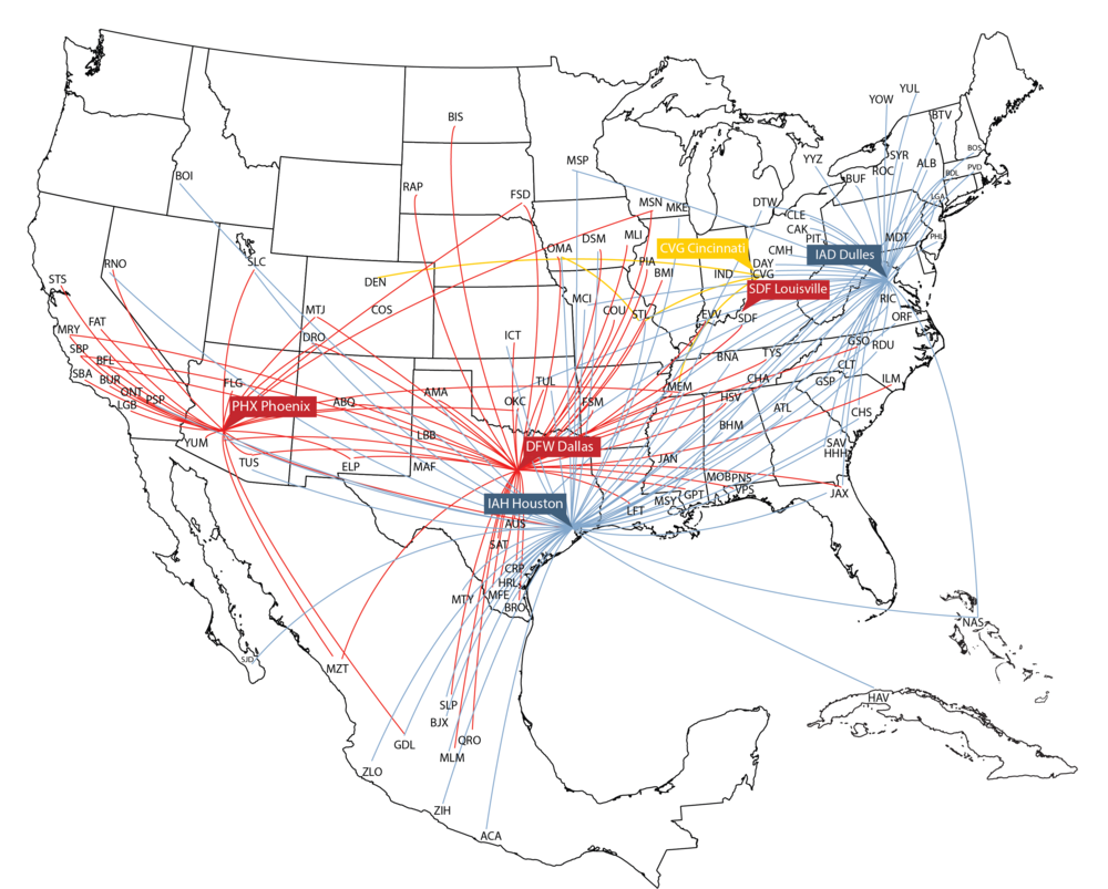 United Airlines Route Map 2022