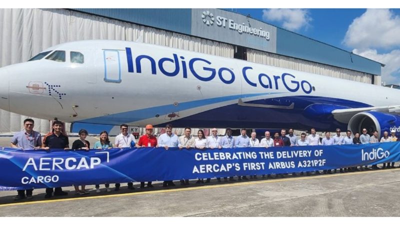 AERCAP DELIVERS ITS FIRST AIRBUS A321 PASSENGER-TO-FREIGHTER CONVERTED AIRCRAFT TO INDIGO
