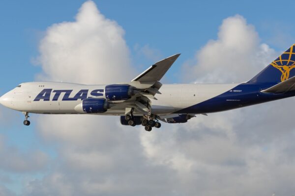An Atlas Air Boeing 747-8 cargo plane has made an emergency landing at Miami International Airport (MIA).