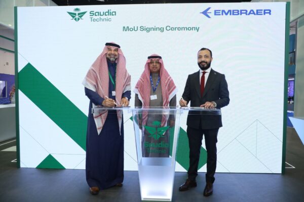 Saudia Technic and Embraer Services & Support have signed a Memorandum of Understanding (MoU) to commence collaboration involving maintenance and training capabilities.