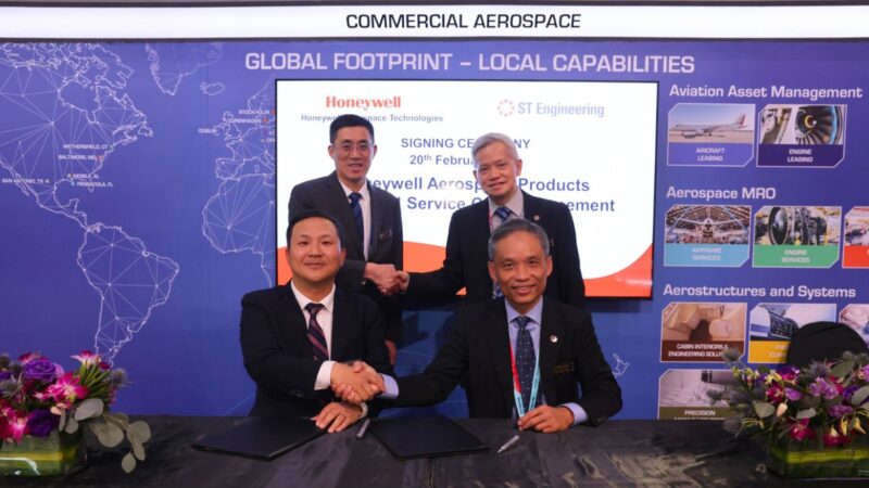 ST Engineering's Commercial Aerospace business has extended its partnership with Honeywell for mechanical, avionics and LEAP engine components service and repair as a member of the Honeywell Channel Partner network.