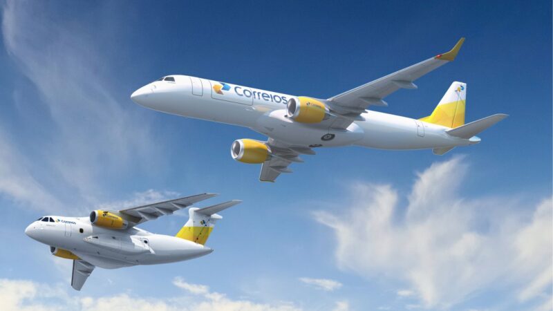 Brazil’s state-controlled postal company, Correios, and Embraer have signed a Memorandum of Understanding (MoU) to conduct joint studies to advance the optimisation and expansion of the Brazilian and international air networks for large cargo and goods.