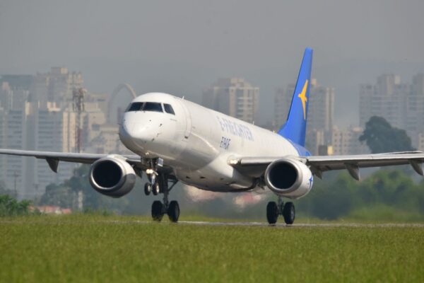 The Embraer team has successfully carried out a flight test of the first E190F, a converted passenger transport to freighter jet.