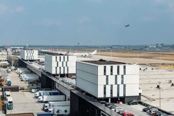 The west side of Brucargo, Brussels Airport.