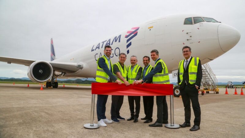 LATAM Group and Zurich Airport Brasil have celebrated the inauguration of the Europe-Florianópolis route to transport more than 1.6 thousand tonnes of cargo per year to Santa Catarina.