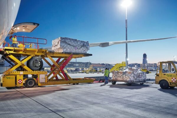 Cargo activity at Vienna Airport