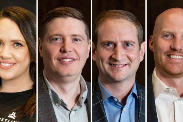 Jet Linx colleagues Sarah Wilson, Nate Legband, Paul Kloet, and Ryan Lemmon