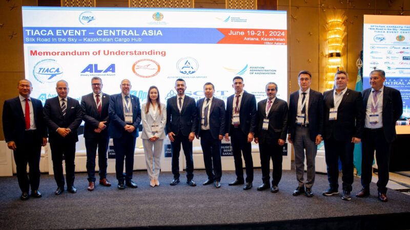 The International Air Cargo Association (TIACA) has signed 10 Memorandum of Understandings (MoUs) aimed at supporting Kazakhstan on its path to becoming a global air cargo hub.