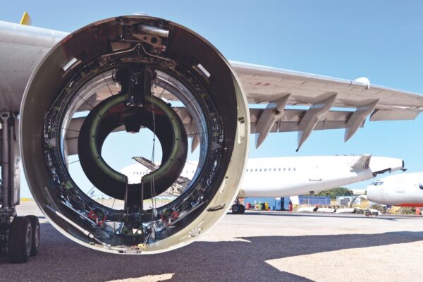 Main pic caption: Aircraft recycling plays a crucial role in minimising the aviation industry’s impact on the environment.