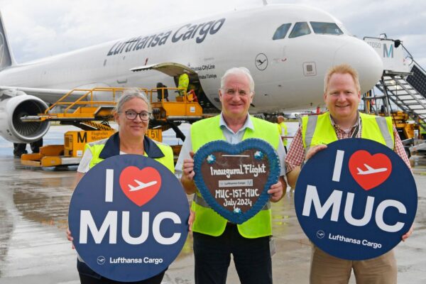 Lufthansa Cargo has celebrated the arrival of the first A321 freighter in Munich, marking the start of a service that will connect the Germany city and Istanbul, Turkey, twice a week.