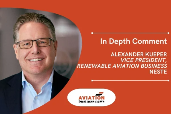 Alexander Kueper, vice president of renewable aviation business at Neste