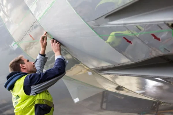 From winter 2024, four Boeing 777-200ERs of Austrian Airlines will be equipped with Lufthansa Technik's fuel-saving AeroSHARK surface film technology.