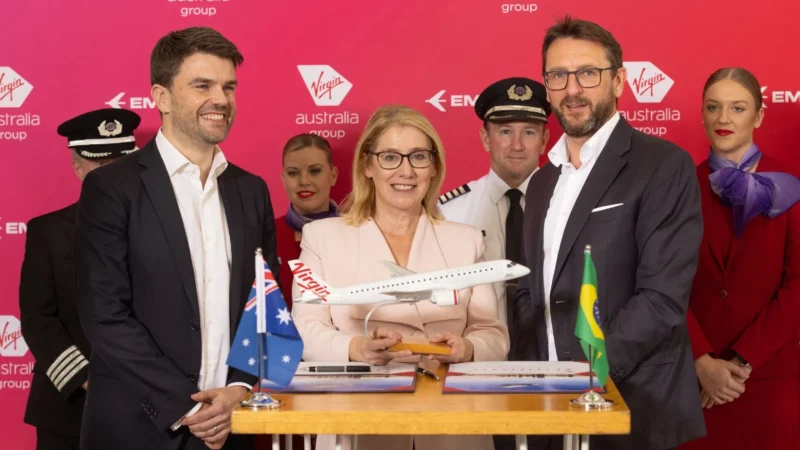 As part of its fleet renewal plan, Virgin Australia has placed a firm order with Embraer for eight E190-E2 small narrowbody aircraft. 