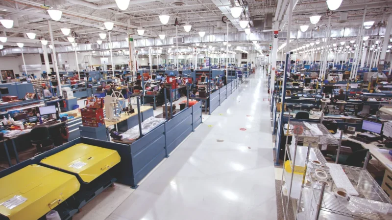 The AJW Technique warehouse, where inventory pools help to ensure accessibility and distribution of parts.