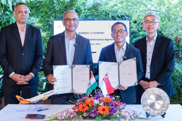 The commercial aerospace business of ST Engineering has secured a 15-year exclusive contract with India-based Akasa Air to provide MRO solutions for the LEAP-1B engines that power the airline's Boeing 737 MAX fleet.