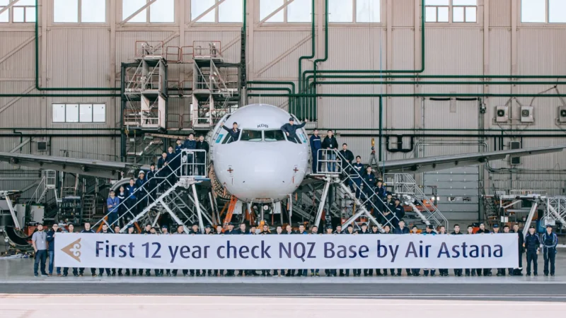 Air Astana has become the first Kazakh carrier to carry out a heavy maintenance 12-year C-check, which was conducted on an Air Astana A321.