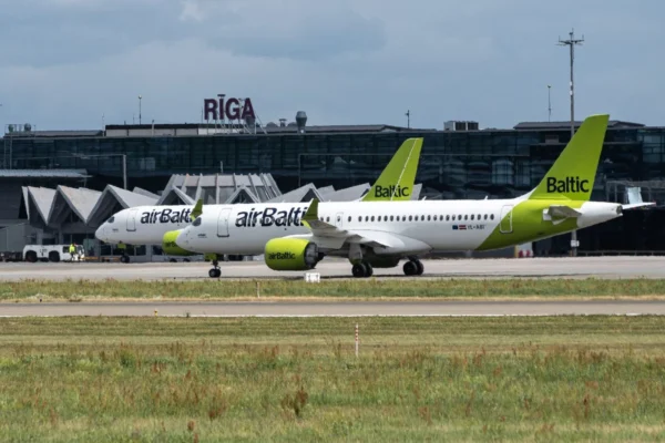 airBaltic has a fleet of 49 modern Airbus A220-300 aircraft