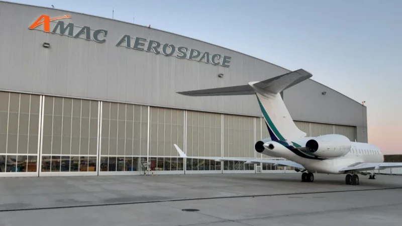 MRO provider AMAC Aerospace has completed maintenance checks on a Bombardier Global 5000.