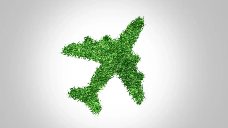 Green plane, eco