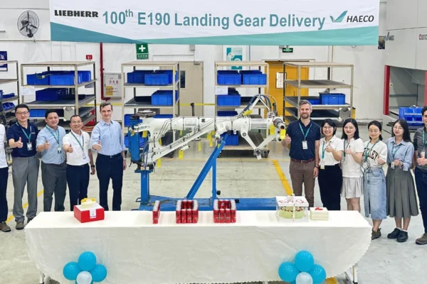 Aircraft engineering and MRO services provider HAECO has celebrated the delivery of the 100th E190 landing gear that has been maintained at its specialised facility in Xiamen.
