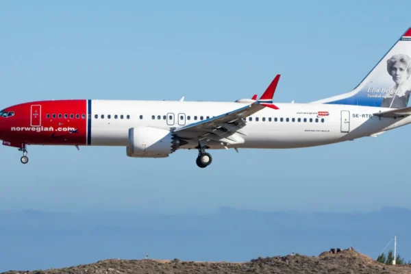Low-cost airline Norwegian 737MAX