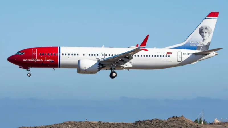 Low-cost airline Norwegian 737MAX