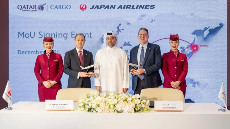 Qatar Airways Cargo has signed a Memorandum of Understanding (MoU) with Japan Airlines (JAL) to strengthen their partnership and enhance their product offerings to cargo customers.