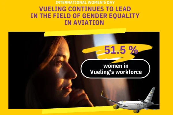 Spanish low-cost carrier Vueling is celebrating company progress when it comes to female representation and has affirmed its gender equality commitment with new initiatives to get young people involved in STEAM (Science, Technology, Engineering, Arts, and Mathematics) aviation disciplines.
