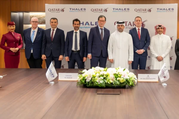 Multinational aerospace, defense, and cybersecurity company, Thales Group, has signed a Memorandum of Understanding (MoU) with Qatar Airways to establish an Inflight Entertainment (IFE) service and maintenance facility based in Doha, Qatar.