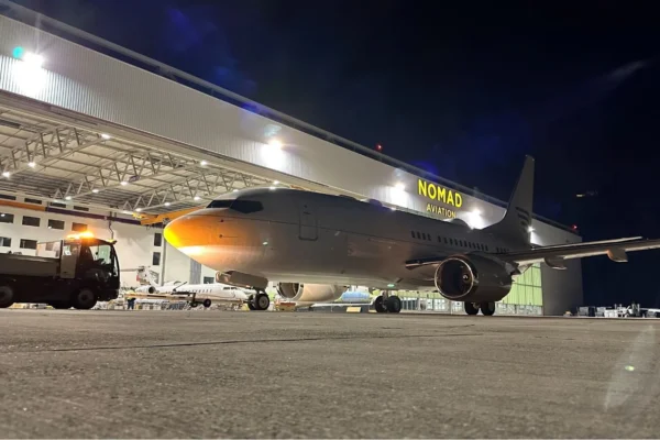 EASA Part-145 approved organisation Nomad Technics has recently completed a C-check on a Boeing BBJ aircraft at its facility in Basel, Switzerland.