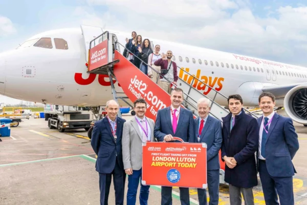 British low-cost airline, Jet2.com, and Jet 2 Holidays, the largest tour operator in the UK, have launched the company’s first inaugural flight from its 13th airport base at London Luton Airport (LTN).