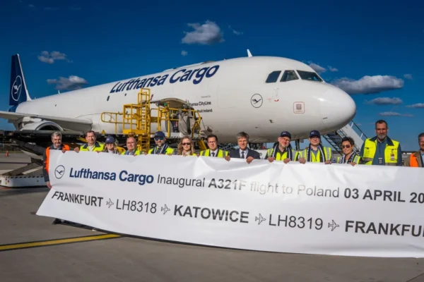 Lufthansa Cargo has launched its first regular all-cargo flights between Frankfurt and Katowice, marking a significant expansion of its Polish network.