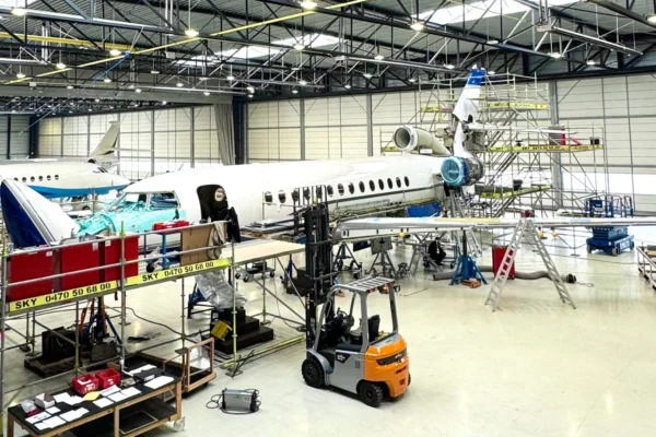 ExecuJet MRO Services Belgium has completed a ‘C-check’ on a Falcon 7X, its first heavy maintenance check on this aircraft type.