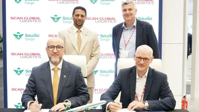 Saudia Cargo, the Saudi Arabian airfreight flag carrier, has signed Global Logistics Partnership agreements with Scan Global Logistics (SGL) and Air Logistics Europe. 