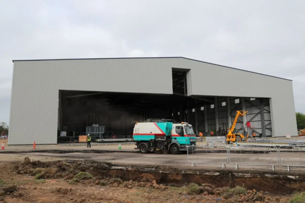 Aircraft painting firm Airbourne Colours is pressing ahead with expansion plans at Teesside International Airport, with its second aircraft paint facility – Hangar 9 – nearing completion and set to open in November.