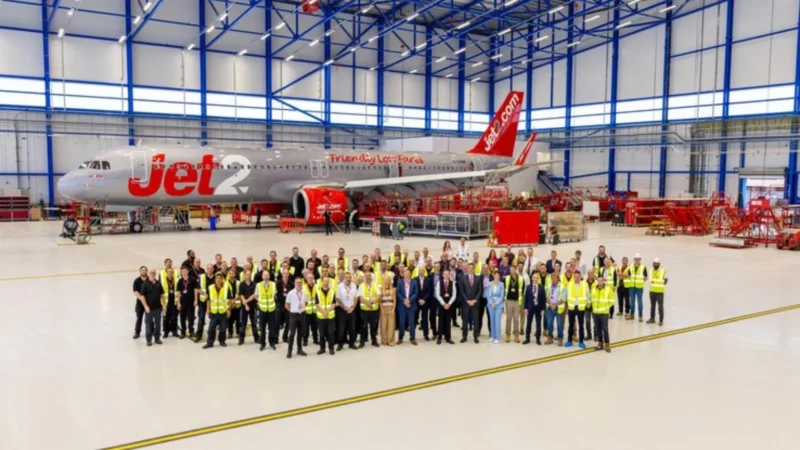 UK leisure airline Jet2.com has announced the opening of a new multi-million-pound hangar at Manchester Airport, which it says will play a critical role in supporting the company’s operations and future growth. 
