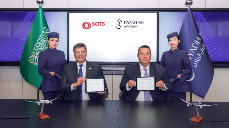Saudi Arabia-based start-up airline, Riyadh Air, has signed a five-year strategic partnership with SATS Saudi Arabia to provide comprehensive cargo handling services at key airports across the Kingdom of Saudi Arabia.
