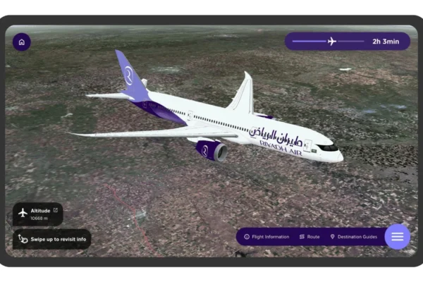 Riyadh Air has announced a collaboration with FlightPath3D to introduce a new inflight map platform for its future Boeing 787-9 Dreamliner fleet.