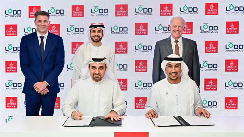 Emirates SkyCargo and LODD Autonomous have signed a Memorandum of Understanding (MoU) to explore the development and deployment of the use of VTOL (Vertical Take Off and Landing) aircraft across the airline’s vast global network, through feasibility studies, regulatory engagement and live demonstrations.