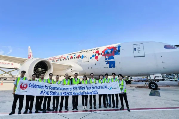 HAECO has expanded its line maintenance partnership with Japan Airlines (JAL) at Shanghai Pudong International Airport.